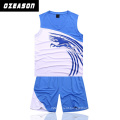 Ozeason Full Dye Sublimation Sky Blue Eco-Friendly Basketball Jersey